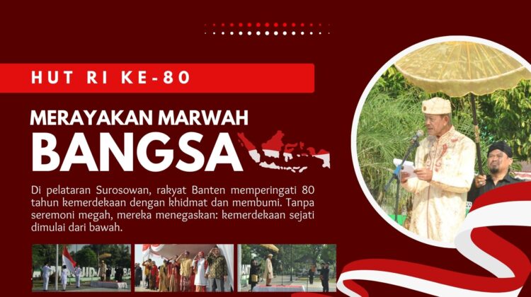 Sultan Pimpinan HUT RI ke80 di Kesultanan Banten