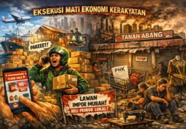 Lorong pasar sepi akibat serbuan barang impor digital