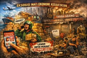 Lorong pasar sepi akibat serbuan barang impor digital