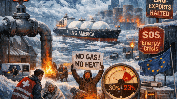 Krisis Gas Global, Eropa Lumpuh