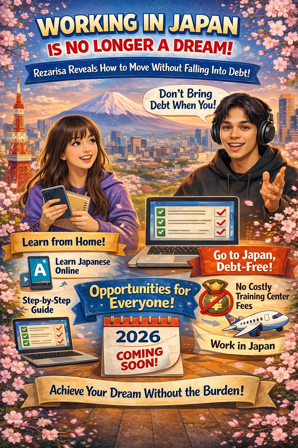 How to Work in Japan Without Debt: Rezarisa’s 2026 Guide