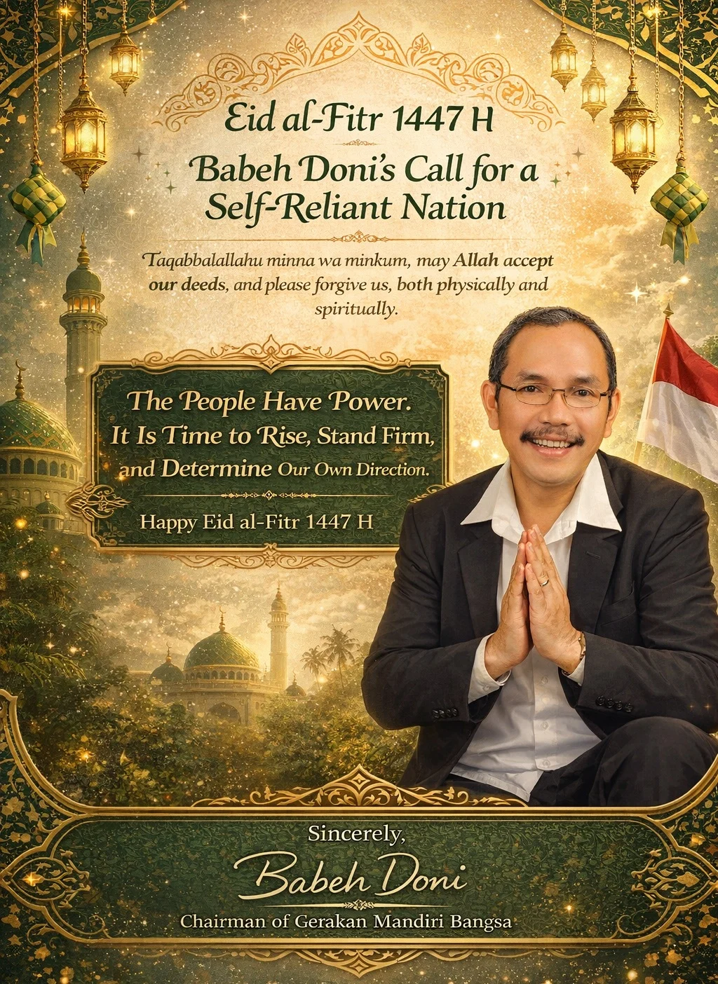 The People Have Power. It Is Time to Rise, Stand Firm, and Determine Our Own Direction