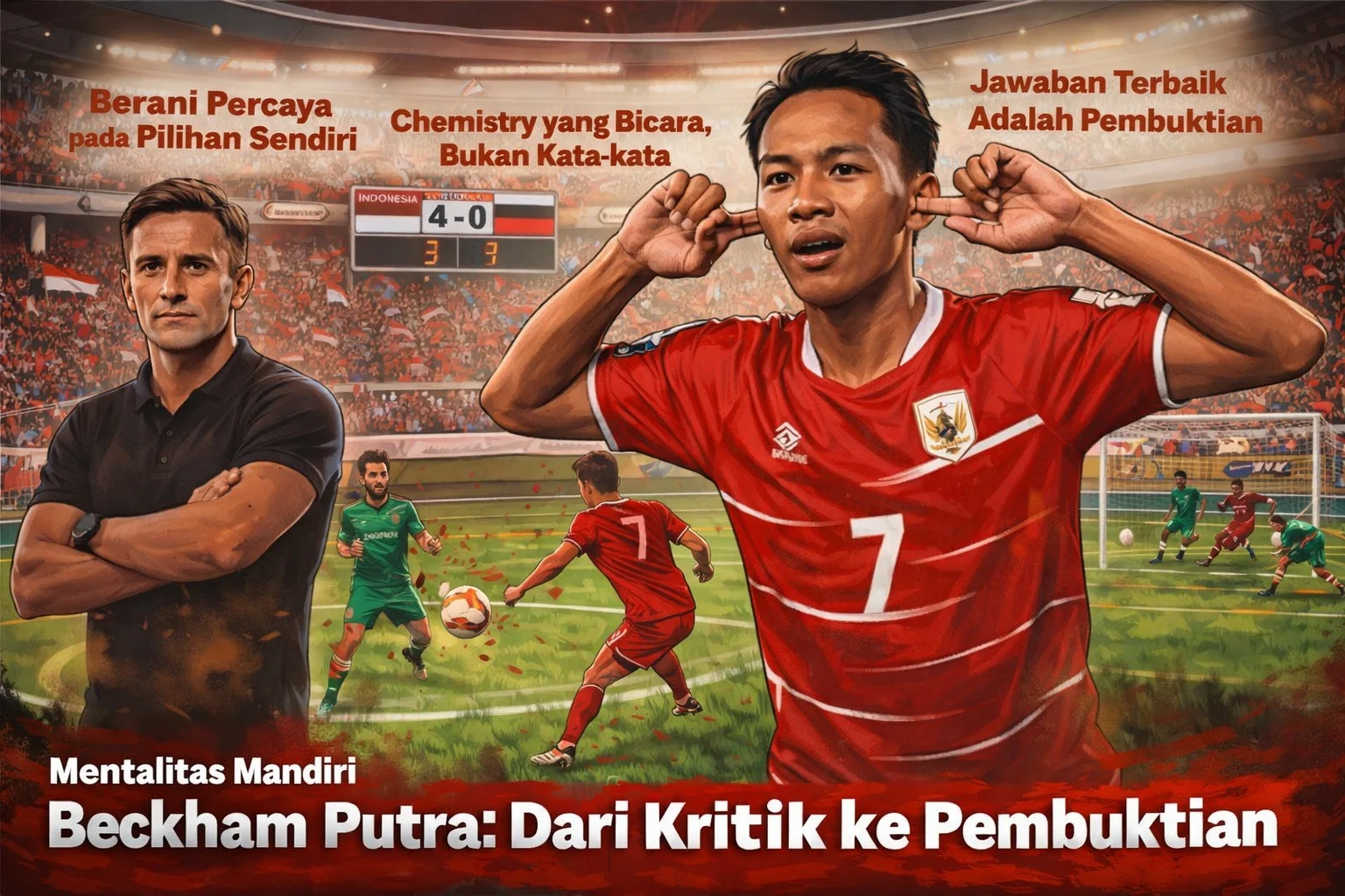 Pelajaran Mentalitas Mandiri: Bagaimana Beckham Putra Membungkam Keraguan di Lapangan