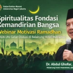 Spiritualitas Fondasi Kemandirian Bangsa, IKADA UNJ Gelar Webinar Motivasi Ramadhan