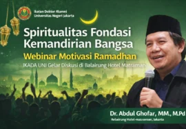Spiritualitas Fondasi Kemandirian Bangsa, IKADA UNJ Gelar Webinar Motivasi Ramadhan