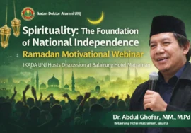 Spirituality as the Foundation of National Independence: IKADA UNJ Ramadan Motivational Webinar