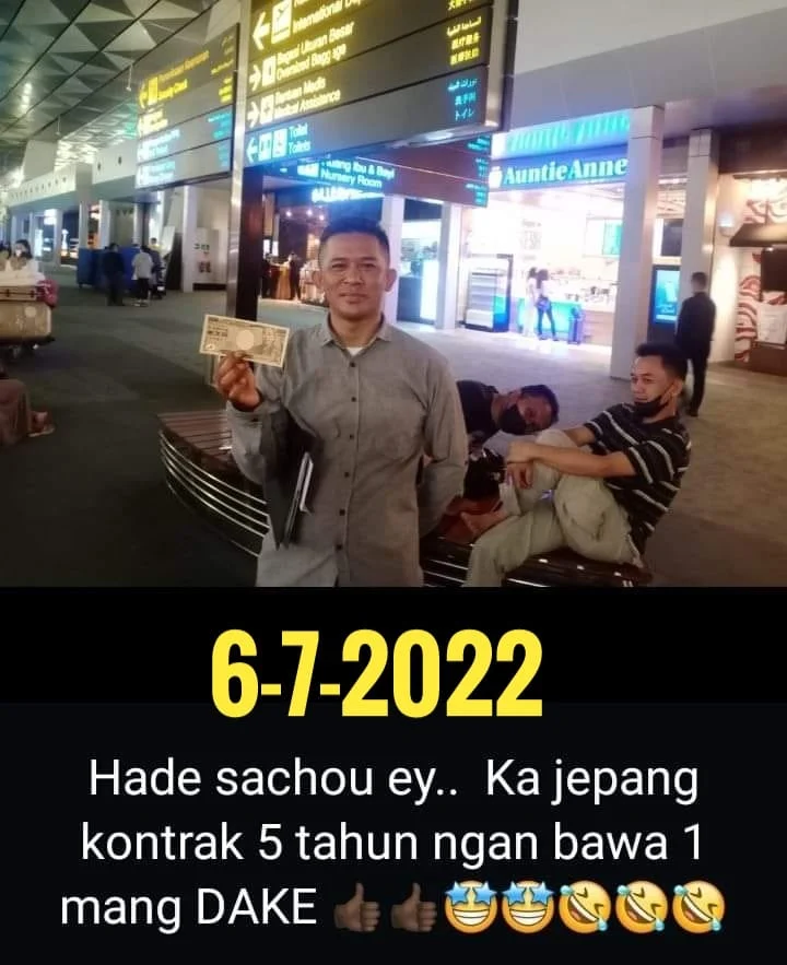 kejepang hanya bawa satu juta rupiah