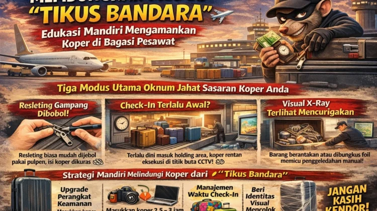 Waspada Tikus Bandara: Tips Mandiri Amankan Koper Bagasi Pesawat