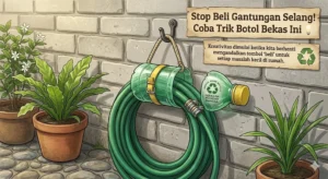 Kemandirian Tak Harus Mahal: Trik Gantungan Selang dari Botol Bekas