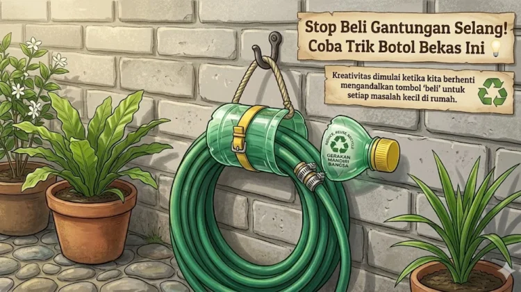 Kemandirian Tak Harus Mahal: Trik Gantungan Selang dari Botol Bekas