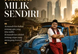 Belajar kemandirian sejati dari oplet Babe Sabeni. Mengelola milik sendiri jauh lebih bermartabat daripada bergantung pada orang lain.
